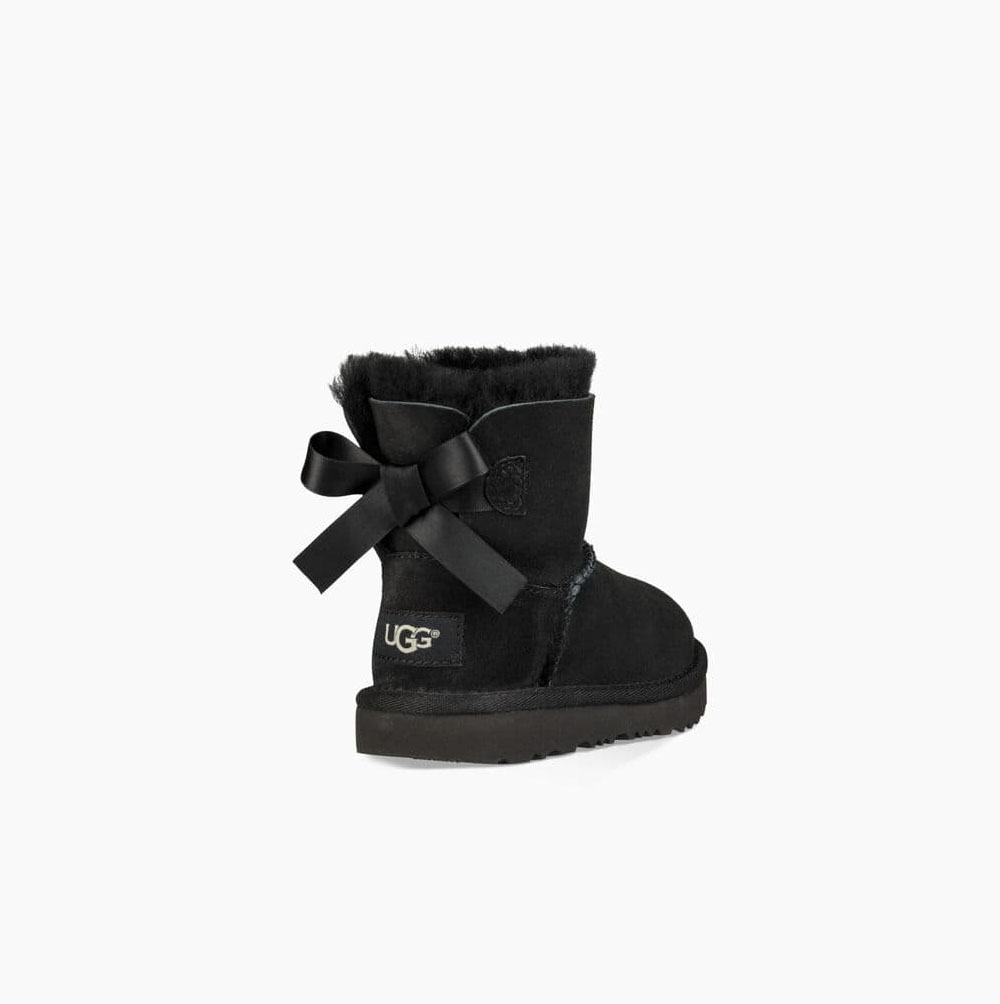 UGG Mini Bailey Bow II - Boots Barn - Svart (NO-Z458)